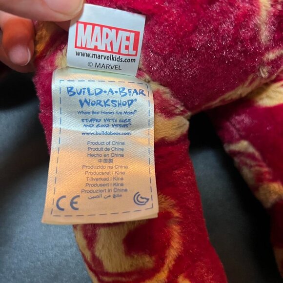 2014 Build-A-Bear Marvel Avengers Iron Man Teddy Bear Plush 16” Friend BAB - Picture 7 of 8